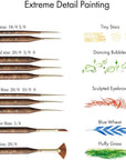 Artify Extreme Detail Paint Brushes, Miniature Paint Brushes for Models, 10Pcs Small Paint Brushes with a Handbag, Miniature Brushes for Fine Detailing - Acrylic, Watercolor,Oil,Models