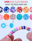 3200 Pcs Unicorn Jewelry Activity Kit,Clay Beads Bracelet Making Kit,Flat College Style Beading for Friendship Jewelry Making,Crystal Time Gem Ring Gifts,Diy Crafts for Teen Girls