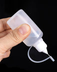 10 Pcs Needle Tip Glue Bottle Applicator DIY Quilling Tool Precision Tip Glue Plastic Liquid Dropper Bottles (30 Ml)