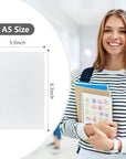 Reusable Sticker Book Collecting Album Blank Sticker Storage Book for Adults with Clear Plastic Cover 40 Sheets Release Paper Sticker Collection Book for Sticker Keeper Holder A5 Size