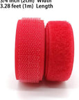 12 Colors 24 Yards Sew on Hook and Loop Tape Fastening Nylon Fabric Tape with Non-Adhesive for DIY Craft Interlocking Tape Sewing Fasteners (3/4'' Wide, 1 Yard Hook + 1 Yard Loop) for Each Color