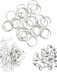 Lanyard String Boondoggle Kit with 10 Rolls (40 Yards Each) for Keychains and Bracelets (100 Total Pieces)