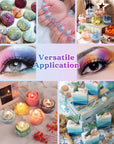 36 Colors Mica Powder, Mica Pigment Powder for Epoxy Resin/Uv Resin, Natural Colorant Dye for Soap/Candle Making, Lip Gloss,Nail Polish, Slime and Bath Bomb