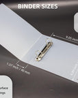 Cookie Stencil Storage Binder, Stamp & Die Cut Storage Binder with 50 Clear Sheet Protectors Holds 6"X6" Size - Clear Binder with D-Rings for Scrapbooking Die-Cuts, Embossing Folders Organizer