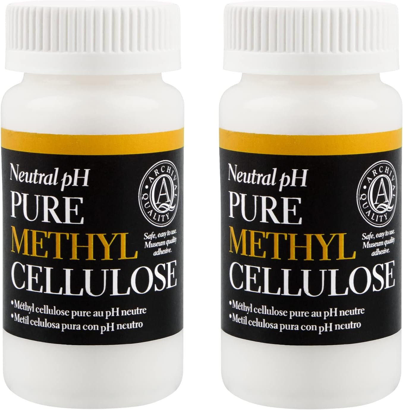 Neutral Ph Methyl Cellulose Adhesive, 1.5 Oz, Acid-Free All-Purpose Glue, Quick Drying and Clear, Water-Soluble, for Bookbinding Repairing, Framing, Collages, Paper Art Crafts, Pack of 1