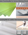 3 Leather Punch Pads Punching Mats and Sound Absorbing Pad 3 Pack Set (Middle Version)