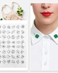 75 Pcs Stick and Stitch Embroidery Paper Designs 3 Sheets A4 Water Soluble Stabilizer for Embroidery Patterns Adhesive Embroidery Transfer Paper with Pre-Printed Flower Leave Butterfly for Hand Sewing