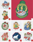Cross Stitch Holiday Ornaments Galor Cross Stitch Book- Cross Stitch Pattern Kits from Snowmen to Elves to Woodland Creatures, 98 Christmas Cross Stitch Ornaments to Design.