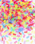 400Pieces Colorful S Clips Rubber Band Loom Band S Clips Plastic Connectors Supplement Kit for Loom Bracelets and DIY Bracelet Making (400-Colorful)
