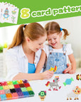 Fuse Beads Non-Iron Kit over 3200 Beads 28 Colors Makes Creations with No Heat Mega Bead Refill