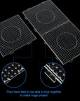 5 Mm Fuse Beads Pegboards Plastic Fuse Bead Boards Large Clear Pegboards Kits Template Beading Supplies for Craft Beads Fuse Bead Pegboards Projects, 10 Different Shapes (45 Pcs)