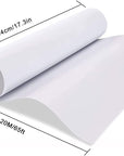 White Drawing Paper Roll - 20 M Art Paper Roll (44CM X 20M) Painting Sketching Paper for Easel Paper, Bulletin Board Paper, Wall Art