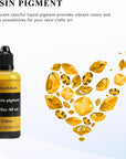 Yellow Epoxy Resin Color Dye Colorant Liquid Epoxy Resin Pigment,60Ml,Translucent