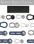 24 Pcs Extender Button Set, Flexible Adjustable Elastic Waist Extender Button, Invisible Collar Neck Extenders, No-Sew Extend Buttons for Women and Men'S Pants Jeans Skirts Clothing Supplies