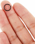970 PCS Black Jump Rings, Black Jump Rings for Jewelry Making Small O Ring for Jewelry Making Chainmail Metal Open Jump Rings Connectors for Bracelet Earrings Necklace Crafts (4/5/6/7/8/10Mm) (Black)