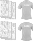 S.E.I 3-Inch Iron-On T-Shirt Letters, Block Letter Flock Heat Transfers, Black