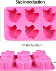 Unicorn Silicone Mold Horse Crayon Silicone Mold Unicorn Bath Bomb Mold for Soap Candy Chocolate Fondant Cookies and Candles Jello Resin Lotion Bars Ice Cube Tray Kids DIY Mold