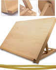 Desktop Drawing Sketching Easel, A3 Desk Easel, Drawing Board, 4-Position Adjustable Table Easel Painting Board for Artists, Children, Beginners