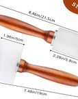 Leather Carving Hammer 2 Pieces, Leathercraft Mallet, Nylon Wood Handle Hammer, Leather Carving Hammer Mallet for DIY Stamping Sew Leather Cowhide Tool(1 T Hammer + 1 Vertical Hammer)