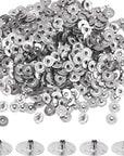 Candle Wick Tabs 300Pcs Metal Candle Wick Sustainer Tabs for Candle Making and Candle DIY (12.5Mm/ 0.5Inch)