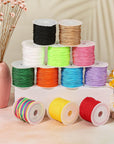12 Rolls Nylon String for Bracelets, Chinese Knotting Nylon Cord for Jewelry Making, Nylon Beading Thread for Kumihimo, Braided Bracelets, Necklaces, Macrame Craft, Wind Chime