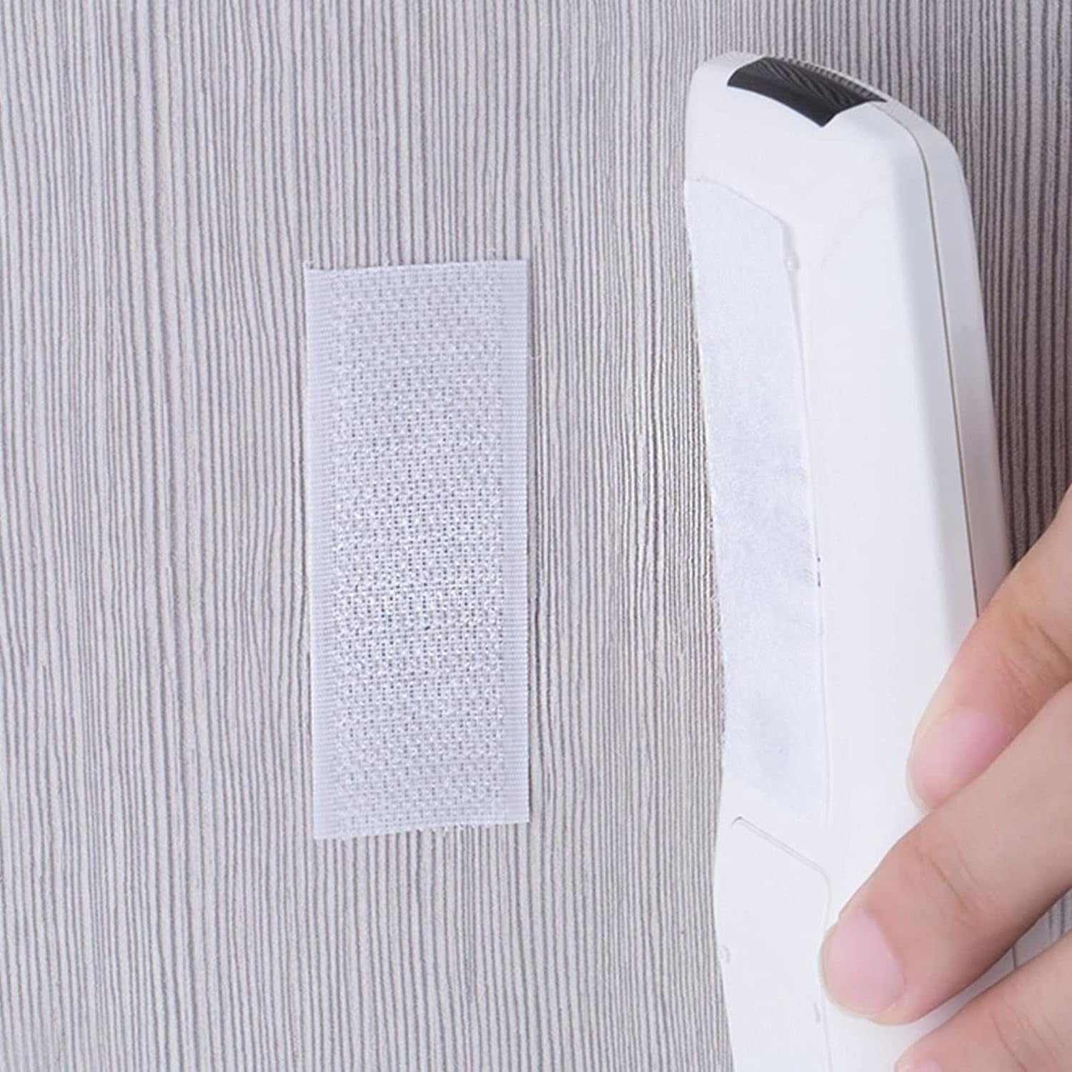 Office Werks 3/4 Inches Wide Hook and Loop Self Adhesive Tape Roll, Heavy Duty Strips, 16 Feet Long Sticky Back Fastener Self-Adhering Performance Flexible Breathable Wrap Tape (White)