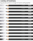 Drawing Sketch Pencils Set of 12, Medium (6B - 4H), Drawing Pencils for Sketching, Artist Graphite Pencils for Drawing