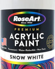 Roseart Acrylic Paint Snow White 32Oz Bottle