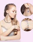 400 PCS Acrylic Star Shape Beads, Star Shape Charming Beads, Clear Acrylic 10Mm Beads for DIY Jewelry Craft Making Necklace Bracelet Supplies (4 Pack X 100 PCS)