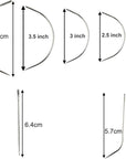 35 Pcs J I C Curved Needles Hand Sewing Needles Hair Weave Needles for Wig Making, Carpet Leather, Canvas Repairing, Modelling and Crafts Sofa Cloth, Shoes