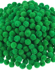 500 Pcs 0.5 Inch Polypropylene Pompoms for Craft Making, Small Pom Poms Balls Art and Craft DIY Decorations(Green)