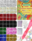 Hotfix Rhinestone Applicator, Rhinestone Applicator Tool for Fabric, Shoes, Tulle, Skirt, Crochet, Knit, Polyester, Linen, Suede, Wool, PVC, Cotton, Corduroy and More