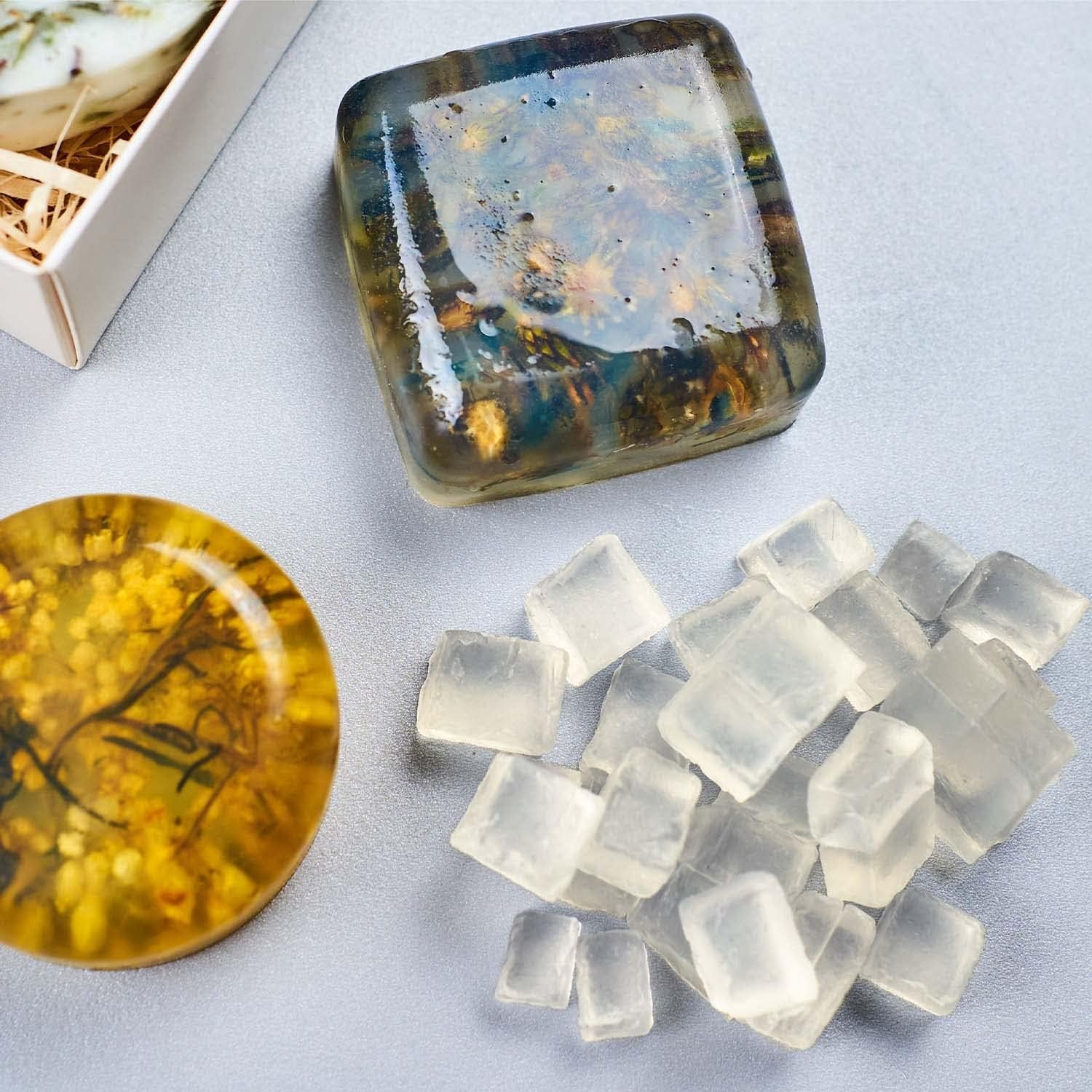 Organic Melt and Pour –  2 Lb Soap Base for Soap Making – Unscented – Soap Making Supplies