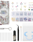 Tooth Gem Kit, DIY Crystals Jewelry Kit, 420PCS 24 Shapes Professional Fashionable Tooth Gems, Teeth Jewelry Starter Kit, Transparent