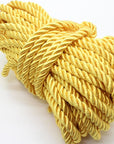 U Pick 10Yds 5Mm Decorative Twisted Satin Polyester Twine Cord Rope String Thread Shiny Cord Choker Thread (07:Yellow)