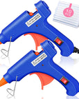Mini Hot Glue Gun with Glue Sticks for Class Projects Small Hot Melt Gun for Kids Low Temp Glue Gun with Rubber Protector Craft Glue Gun for DIY Arts, Sealing, Home Repairs, 20 W (4 Pieces)