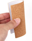 40 Pack Self Adhesive Cork Squares and round DIY Adhesive Cork Board for Coasters and DIY Crafts