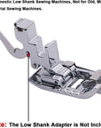 Stitch in Ditch Foot/Edge Joining Foot Sewing Machine Presser Foot - Fits All Low Shank Snap-On Singer, Brother, Babylock, Janome, Kenmore, White, Juki, New Home, Simplicity, Elna Etc.