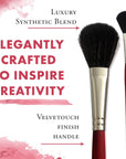 Artist Brush Oval Mop Velvetouch Artiste, Mixed-Media Brush for Acrylic, Watercolor & Oil, Series 3950 Luxury Synthetic, 3/4, Size 3/4 Inch