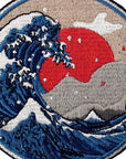 Great Wave off Kanagawa Patch Embroidered Applique Badge Iron on Sew on Emblem
