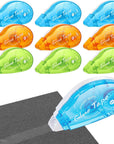 6 Pcs Double Sided Scrapbooking Tape Roller, Double Sided Adhesive Tape Glue Tape Roller Tape Runner for Crafts Scrapbooking Supplies Gift Wrapping (0.32Inch×26Ft; 0.24Inch×20Ft)
