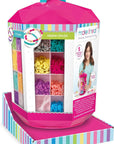 5 in 1 Activity Tower - Jewelry Making Kit with Storage - Heishi Beads, Plastic Links, Mini Rubber Bands, round Beads & Thread - Friendship Bracelet Making Kit for Girls 8-10-12-14