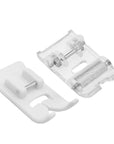 2 Pieces Roller and Non-Stick Zigzag Teflon Sewing Machine Presser Foot - Fits for All Low Shank Snap-On Singer, Brother, Babylock, Janome, Simplicity, Etc Sewing Machine
