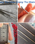 18+1PCS Large Eye Blunt Needles, Stainless Steel Yarn Knitting Needles, Sewing Needles, Crafting Knitting Weaving Stringing Needles,Perfect for Finishing off Crochet Projects.