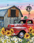 5D DIY Diamond Painting Kits for Adults Kids Farmhouse Full Drill Embroidery Cross Stitch Crystal Rhinestone Paintings Pictures Arts Wall Decor Painting Dots Kits 15.7X11.8 In
