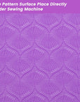 Sewing Mat Set, Sewing Machine Muffling Mat, Reduce Sewing Machine & Pedal Vibrations, Movement and Slipping, Sewing Machine and Sergers Accessory (2-Piece Set) (Purple)