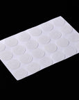 96 Pieces Non Slip Silicone Grips for Quilt Templates Non Slip Adhesive Rings Slip Ruler Grip Stickers Semi Transparent, 48 Large and 48 Small