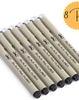 - Drawing Pens for Artists, 8 Pack Black Multiliner/Fineliner Micro Anime/Sketch Pens, Line Art/Inking Pens, Fine Point Bible Journaling Pens
