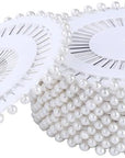 480 Pieces Multicolor Sewing Pins Straight Quilting Pearl Head Pins for Christmas and Other Crafts Making