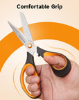 7" 8" All Purpose Scissors Utility Scissors for Office Home Supplies,Crafting Scissors 2 Pack,Right Handed,Different Size